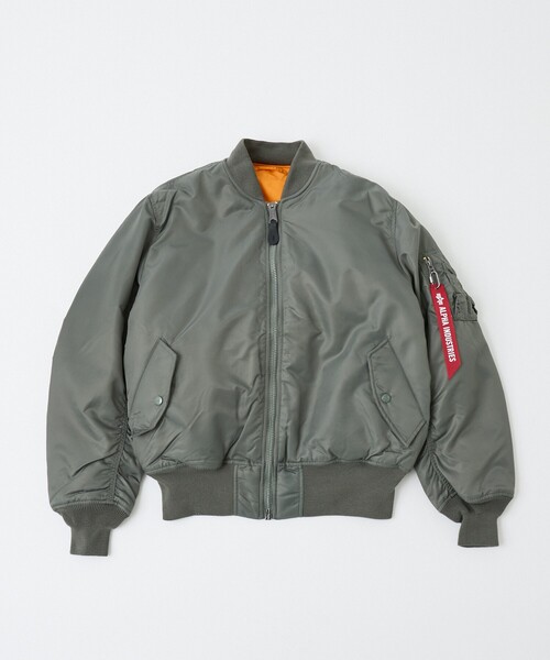 Alpha Industries(アルファインダストリーズ)の「【Alpha Industries(アルファ インダストリーズ)】MA-1 FLIGHT JACKET / MA-1 フライトジャケット/ユニセックス(MA-1・メンズ・ブラック/スモークピンク/グレー系その他/ネイビー/ボルドー・M/XL/L)」の10枚目の写真