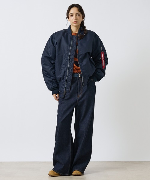 Alpha Industries(アルファインダストリーズ)の「【Alpha Industries(アルファ インダストリーズ)】MA-1 FLIGHT JACKET / MA-1 フライトジャケット/ユニセックス(MA-1・メンズ・ブラック/スモークピンク/グレー系その他/ネイビー/ボルドー・M/XL/L)」の11枚目の写真