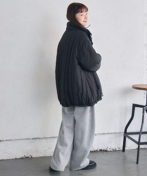 RETRO GIRL(レトロガール)の「中綿キルティングJK(ダウンジャケット/コート・レディース・ブラック/ナチュラル/グリーン・FREE)」の20枚目の写真