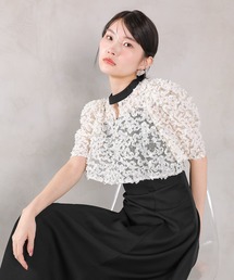 Kana | ルミナルレースボレロ レースアップフレアワンピース セットドレス  パーティードレス オケージョンドレス 結婚式 お呼ばれ(ドレス)