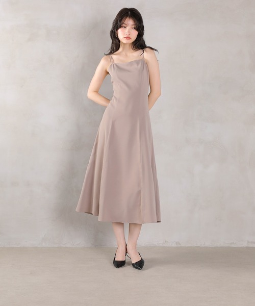 Kana（カナ）の「ルミナルレースボレロ レースアップフレアワンピース セットドレス  パーティードレス オケージョンドレス 結婚式 お呼ばれ（ドレス・レディース・ブルー/ベージュ/ブラック・M）」の7枚目の写真