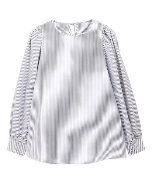 Pierrot(ピエロ)の「ボリュームスリーブ柄ブラウス(シャツ/ブラウス・レディース・ホワイト系その他/グレー系その他/ブラック系その他・L/M/S)」の9枚目の写真
