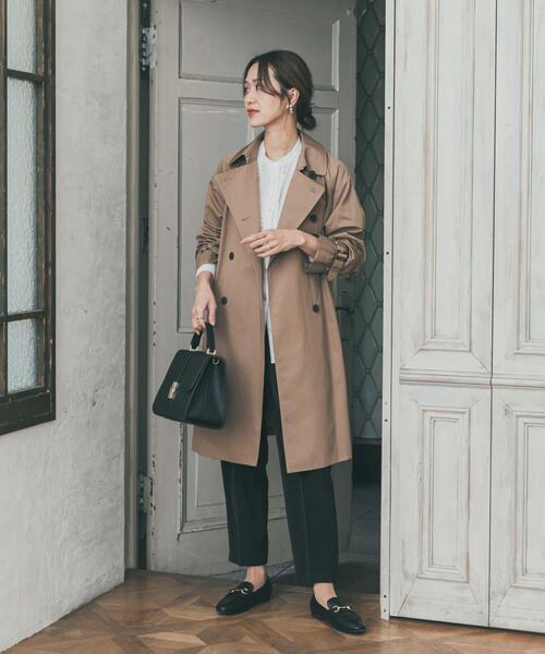 URBAN RESEARCH DOORS（アーバンリサーチドアーズ）の「フロントフリルスタンドカラーブラウス（シャツ/ブラウス・レディース・ブルー系その他/オフホワイト・FREE）」の7枚目の写真