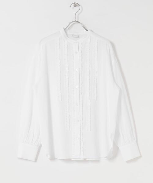 フロントフリルスタンドカラーブラウス（シャツ/ブラウス）｜URBAN