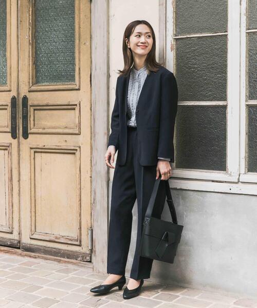 URBAN RESEARCH DOORS（アーバンリサーチドアーズ）の「フロントフリルスタンドカラーブラウス（シャツ/ブラウス・レディース・ブルー系その他/オフホワイト・FREE）」の12枚目の写真