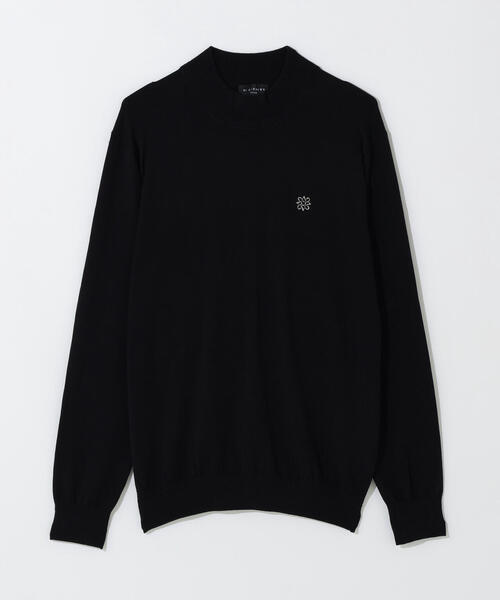 セール】カシミヤタッチ天竺モックネックニットプルオーバー (MENS)（T