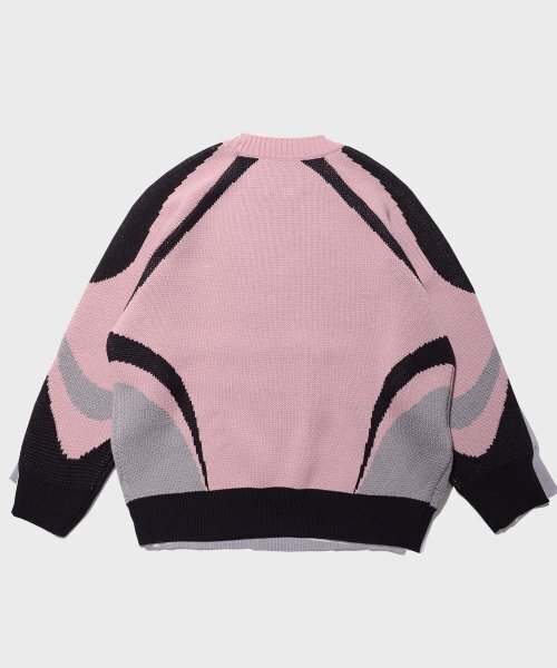 PIECEMAKER(ピースメーカー)の「PIECE RACING KNIT SWEATER (PINK)(ニット/セーター・レディース・その他・FREE)」の3枚目の写真