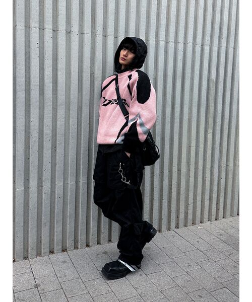PIECEMAKER(ピースメーカー)の「PIECE RACING KNIT SWEATER (PINK)(ニット/セーター・レディース・その他・FREE)」の7枚目の写真