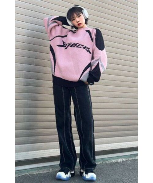 PIECEMAKER(ピースメーカー)の「PIECE RACING KNIT SWEATER (PINK)(ニット/セーター・レディース・その他・FREE)」の10枚目の写真