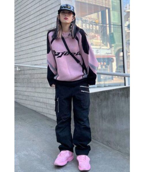 PIECEMAKER(ピースメーカー)の「PIECE RACING KNIT SWEATER (PINK)(ニット/セーター・レディース・その他・FREE)」の11枚目の写真