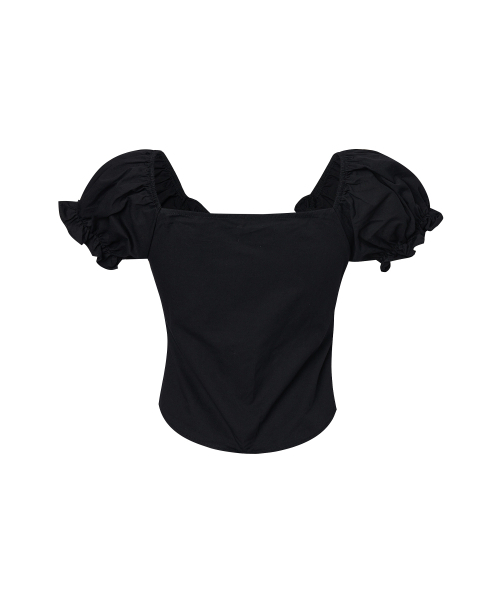 BABLETWO(ビーエイブルトゥー)の「noa shirring blouse-black(Tシャツ/カットソー・レディース・その他・ONE SIZE)」の7枚目の写真