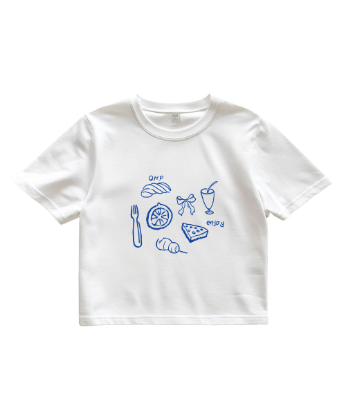 ONEHUNDREDPERCENT FOR WOMAN(ワンハンドレッドパーセントフォーウーマン)の「OHPxHARMONIAブランチウーマンクロップ半袖(Tシャツ/カットソー・レディース・その他・M/S)」の4枚目の写真