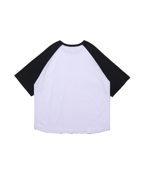 ANALOG MOOD（アナログムード）の「ナグラン配色半袖Tシャツ（ホワイト/ブラック）（Tシャツ/カットソー・レディース・その他・FREE）」の2枚目の写真