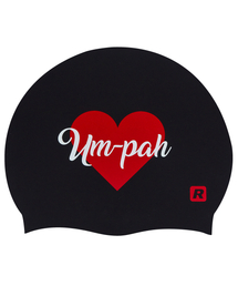 RALLY（ラリー）の「[ORUC807 BLK] 音波ハートシリコンスイムキャップ ブラック（スイムグッズ）」