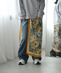 STYLE DELI（スタイルデリ）の「【BLK001】大判フラワースカーフ（バンダナ/スカーフ）」