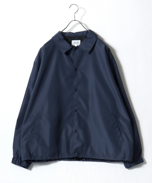 Salong hameu(サロン ハミュー)の「撥水 ビッグシルエット コーチジャケット/シンプル無地/軽量/ユニセックス(ブルゾン・メンズ・カーキ/ブラック/ネイビー・LL/L/M)」の8枚目の写真