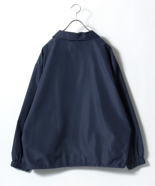 Salong hameu(サロン ハミュー)の「撥水 ビッグシルエット コーチジャケット/シンプル無地/軽量/ユニセックス(ブルゾン・メンズ・カーキ/ブラック/ネイビー・LL/L/M)」の9枚目の写真