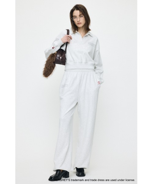MOUSSY(マウジー)の「HERSHEY'S POLO SWEAT プルオーバー(スウェット・レディース・ブラウン/杢グレー・FREE)」の12枚目の写真