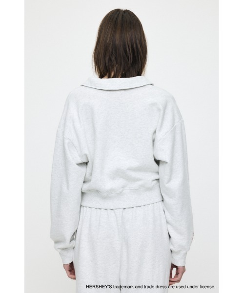 MOUSSY(マウジー)の「HERSHEY'S POLO SWEAT プルオーバー(スウェット・レディース・ブラウン/杢グレー・FREE)」の15枚目の写真