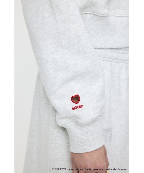 MOUSSY(マウジー)の「HERSHEY'S POLO SWEAT プルオーバー(スウェット・レディース・ブラウン/杢グレー・FREE)」の18枚目の写真