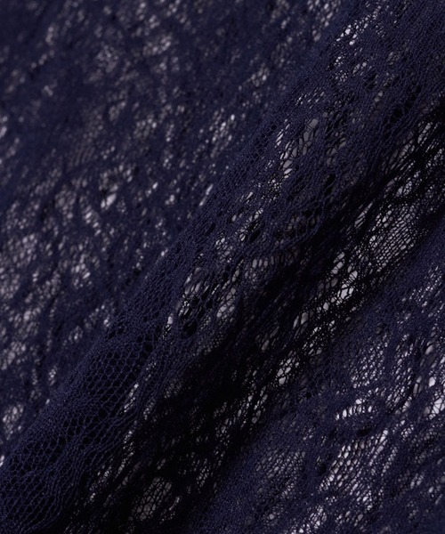 G.V.G.V.（ジーヴィージーヴィー）の「STRETCH LACE H/S TOP（Tシャツ/カットソー・レディース・ネイビー/ピンク/ブラック・ONE SIZE）」の5枚目の写真