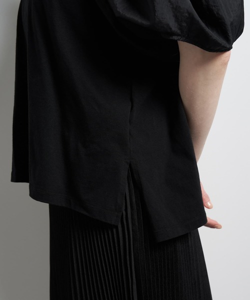 LANVIN en Bleu(ランバンオンブルー)の「コクーンスリーブコンビカットソー(Tシャツ/カットソー・レディース・ネイビー/オフホワイト/ベージュ/ブラック・38)」の14枚目の写真