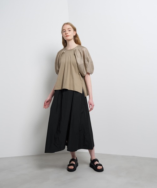 LANVIN en Bleu(ランバンオンブルー)の「コクーンスリーブコンビカットソー(Tシャツ/カットソー・レディース・ネイビー/オフホワイト/ベージュ/ブラック・38)」の15枚目の写真