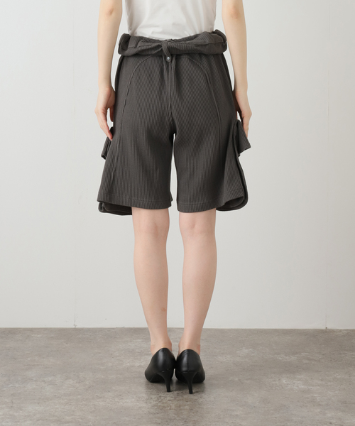 OPEN Yy（オープンワイワイ）の「【Geek Office / ギークオフィス】OPEN YY / ROLLED WAIST WAFFLE CARGO SHORTS（その他パンツ・レディース・ブラック・SMALL）」の17枚目の写真