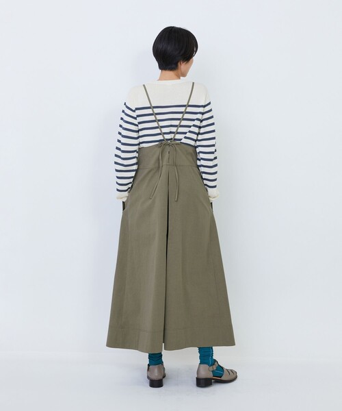 LOISIR(ロワズィール)の「【MTサイズ有り】コットンツイルエプロンワンピース(スカート・レディース・カーキ/キナリ・M/MT)」の12枚目の写真