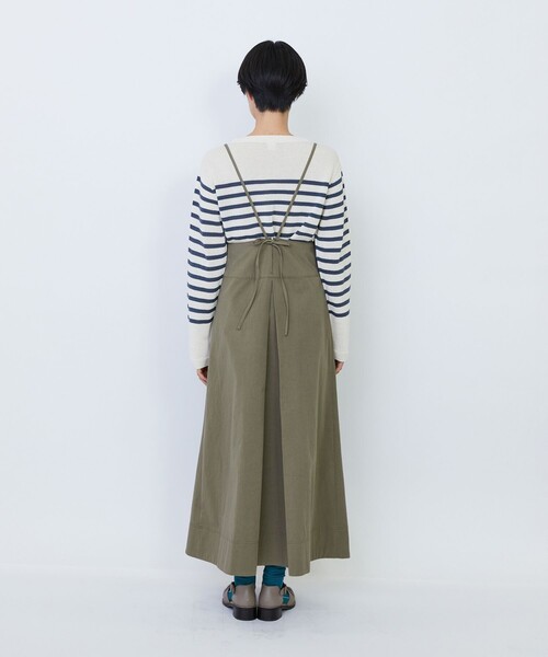 LOISIR(ロワズィール)の「【MTサイズ有り】コットンツイルエプロンワンピース(スカート・レディース・カーキ/キナリ・M/MT)」の15枚目の写真