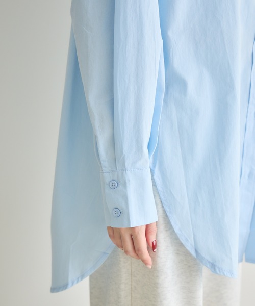 RU.TI.LE(ルチル)の「【RU.TI.LE】コットンロングシャツ(シャツ/ブラウス・レディース・ブルー/イエロー・MEDIUM)」の12枚目の写真