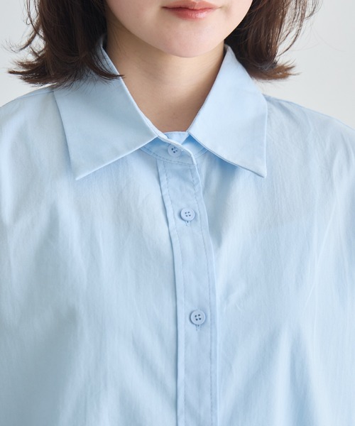 RU.TI.LE(ルチル)の「【RU.TI.LE】コットンロングシャツ(シャツ/ブラウス・レディース・ブルー/イエロー・MEDIUM)」の10枚目の写真