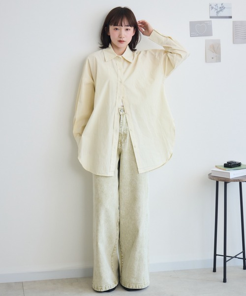 RU.TI.LE(ルチル)の「【RU.TI.LE】コットンロングシャツ(シャツ/ブラウス・レディース・ブルー/イエロー・MEDIUM)」の19枚目の写真