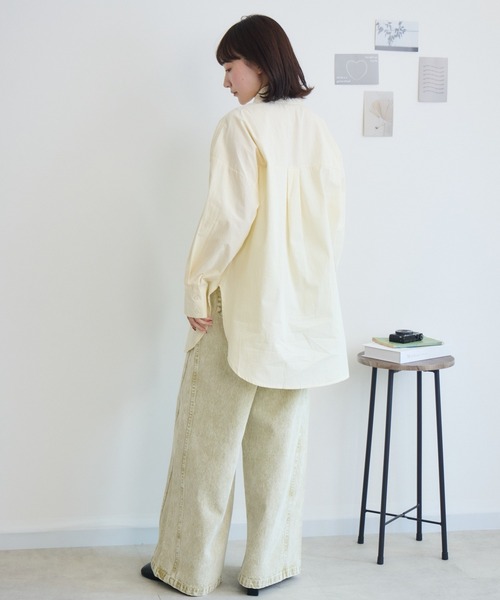 RU.TI.LE(ルチル)の「【RU.TI.LE】コットンロングシャツ(シャツ/ブラウス・レディース・ブルー/イエロー・MEDIUM)」の20枚目の写真
