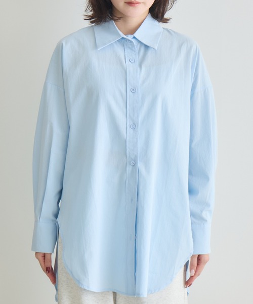 RU.TI.LE(ルチル)の「【RU.TI.LE】コットンロングシャツ(シャツ/ブラウス・レディース・ブルー/イエロー・MEDIUM)」の7枚目の写真