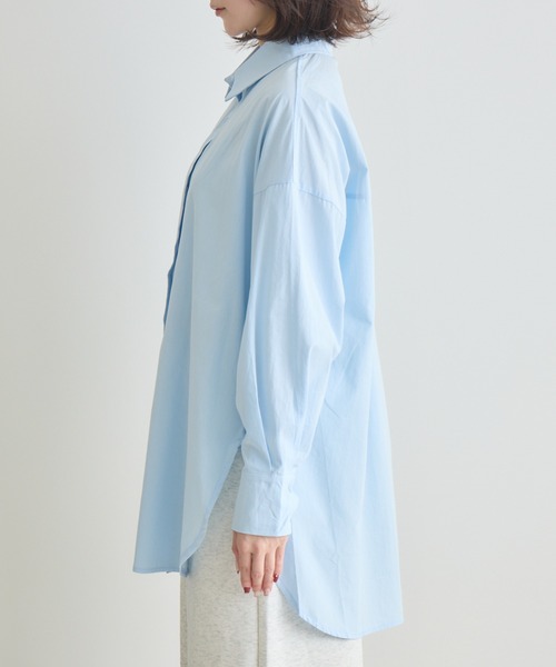 RU.TI.LE(ルチル)の「【RU.TI.LE】コットンロングシャツ(シャツ/ブラウス・レディース・ブルー/イエロー・MEDIUM)」の8枚目の写真
