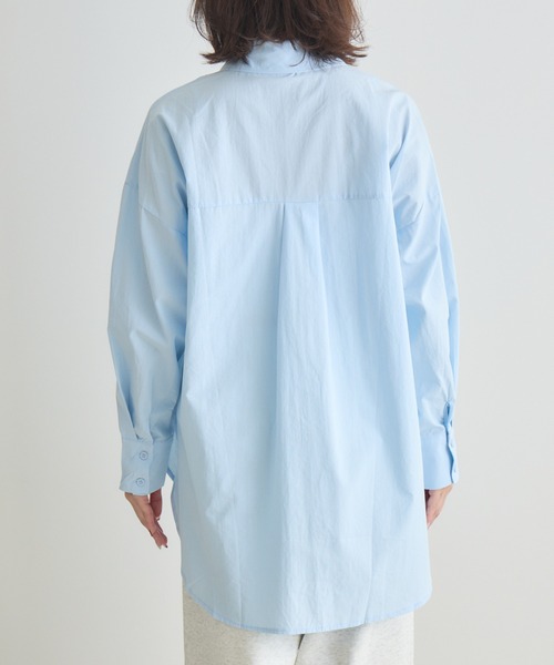 RU.TI.LE(ルチル)の「【RU.TI.LE】コットンロングシャツ(シャツ/ブラウス・レディース・ブルー/イエロー・MEDIUM)」の9枚目の写真