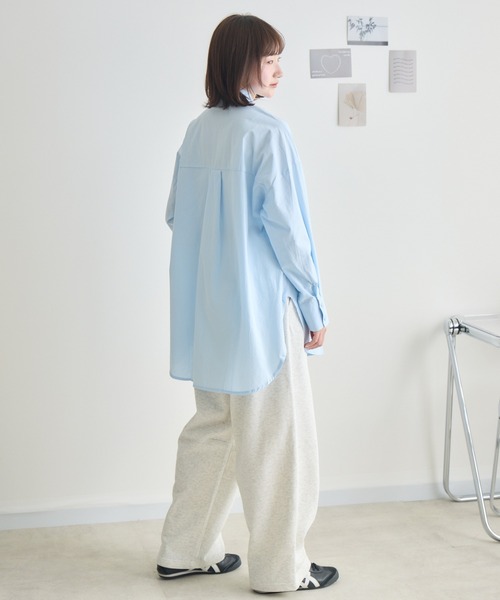 RU.TI.LE(ルチル)の「【RU.TI.LE】コットンロングシャツ(シャツ/ブラウス・レディース・ブルー/イエロー・MEDIUM)」の4枚目の写真