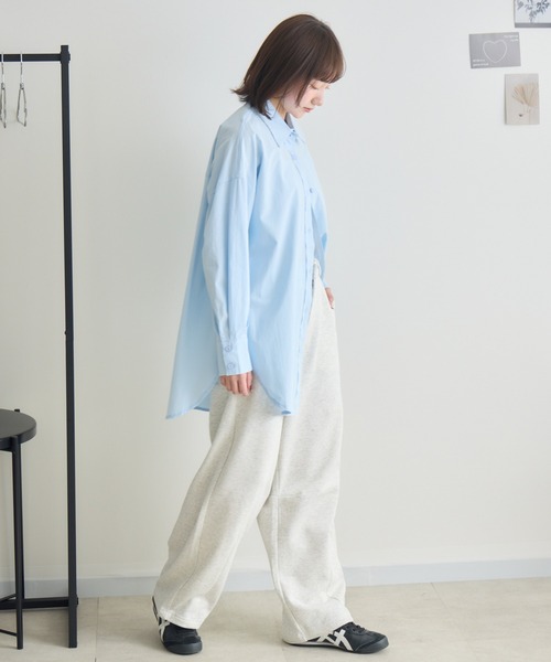 RU.TI.LE(ルチル)の「【RU.TI.LE】コットンロングシャツ(シャツ/ブラウス・レディース・ブルー/イエロー・MEDIUM)」の3枚目の写真