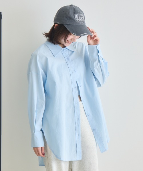 RU.TI.LE(ルチル)の「【RU.TI.LE】コットンロングシャツ(シャツ/ブラウス・レディース・ブルー/イエロー・MEDIUM)」の5枚目の写真