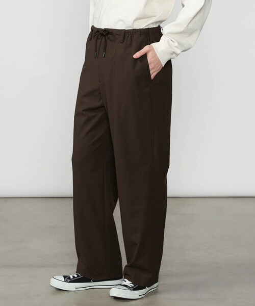 Morris & Sons（モリスアンドサンズ）の「MORRIS & SONS | ワイド イージーパンツ MEN（その他パンツ・メンズ・ブラウン・1/3/2）」の5枚目の写真