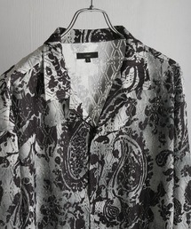 B562/未使用 Aquascutum レースブラウス シースルー 花柄 M 黒 アクアスキュータム公式サイト
