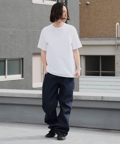 HANES(ヘインズ)の「Hanes/ヘインズ BEEFY-T S/L T-SHIRT USAコットン ベーシック クルーネックTシャツ 秋 秋服 2026年秋冬(Tシャツ/カットソー・メンズ・ホワイト/ブラック/ダークグリーン/ネイビー/ヘザーグレー/ダークブラウン・M/L/XL)」の10枚目の写真