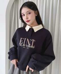 F i.n.t | フレンチロゴ刺繍クレリック衿スウェット(スウェット)