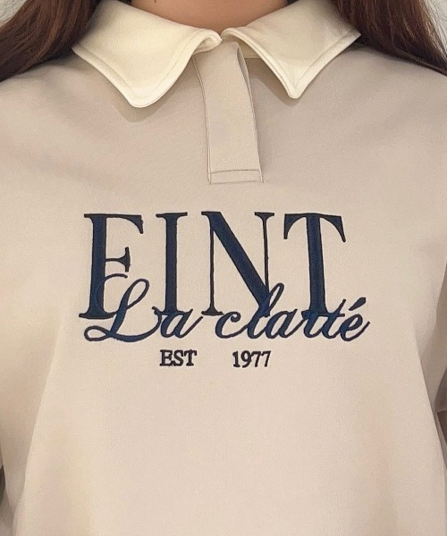 F i.n.t（フィント）の「フレンチロゴ刺繍クレリック衿スウェット/fint フィント（スウェット・レディース・ネイビー/ライトベージュ/ライトピンク・FREE）」の14枚目の写真