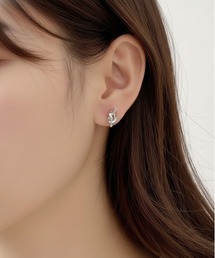 M2SUQARED（エムツースクエア）の「【M2SUQARED/エムツースクエア】ノット（結び）モチーフミニイヤリング/デザインファッションイヤリング(両耳)（イヤリング）」