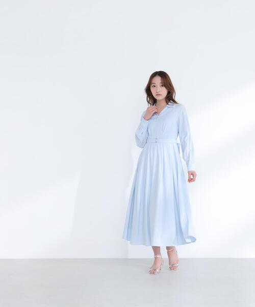 NATURAL BEAUTY BASIC（ナチュラルビューティーベーシック）の「◇ダブルカラーシャツワンピース（シャツワンピース・レディース・グレー系その他/ブルー系その他・P/S/MEDIUM）」の15枚目の写真