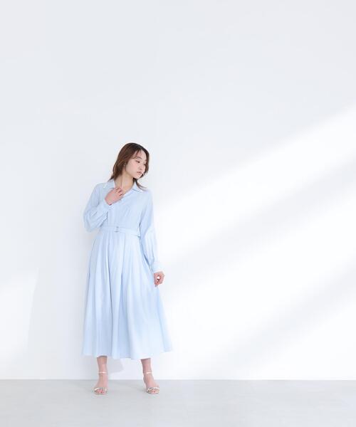 NATURAL BEAUTY BASIC（ナチュラルビューティーベーシック）の「◇ダブルカラーシャツワンピース（シャツワンピース・レディース・グレー系その他/ブルー系その他・P/S/MEDIUM）」の19枚目の写真