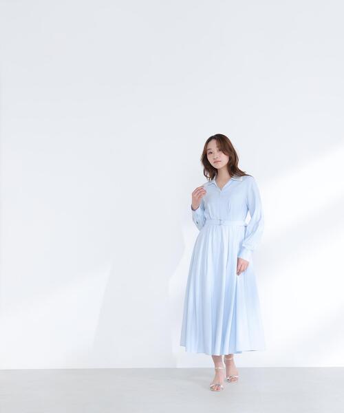 NATURAL BEAUTY BASIC（ナチュラルビューティーベーシック）の「◇ダブルカラーシャツワンピース（シャツワンピース・レディース・グレー系その他/ブルー系その他・P/S/MEDIUM）」の21枚目の写真