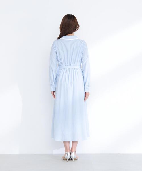 NATURAL BEAUTY BASIC(ナチュラルビューティーベーシック)の「◇ダブルカラーシャツワンピース(シャツワンピース・レディース・グレー系その他/ブルー系その他・P/S/MEDIUM)」の13枚目の写真